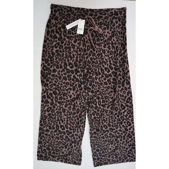 Sanctuary Women's Sz 2XL Classy Mink Animal Print Knitwear Lounge Pants $89+ - Picture 1 of 10